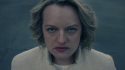 The Handmaid's Tale -- Season 5 -- June faces consequences for killing Commander Waterford while struggling to redefine her identity and purpose. The widowed Serena attempts to raise her profile in Toronto as Gilead's influence creeps into Canada. Commander Lawrence works with Nick and Aunt Lydia as he tries to reform Gilead and rise in power. June, Luke and Moira fight Gilead from a distance as they continue their mission to save and reunite with Hannah. June (Elisabeth Moss), shown. (Photo by: Hulu)