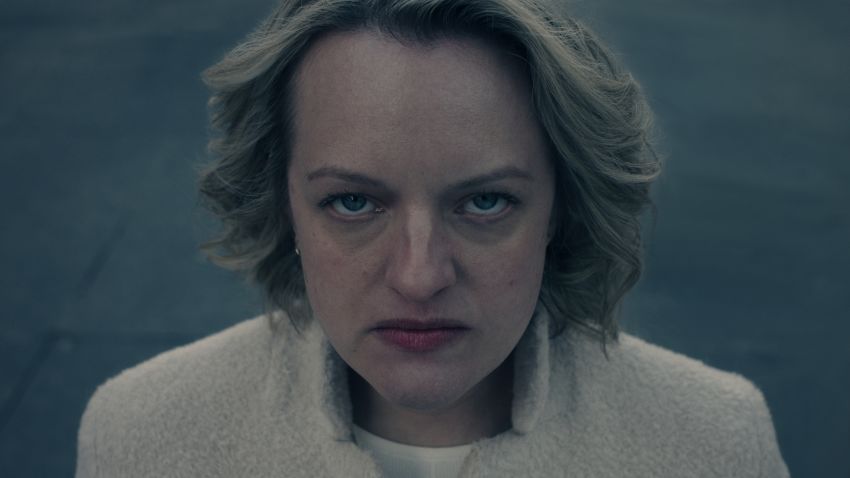 The Handmaid's Tale -- Season 5 -- June faces consequences for killing Commander Waterford while struggling to redefine her identity and purpose. The widowed Serena attempts to raise her profile in Toronto as Gilead's influence creeps into Canada. Commander Lawrence works with Nick and Aunt Lydia as he tries to reform Gilead and rise in power. June, Luke and Moira fight Gilead from a distance as they continue their mission to save and reunite with Hannah. June (Elisabeth Moss), shown. (Photo by: Hulu)