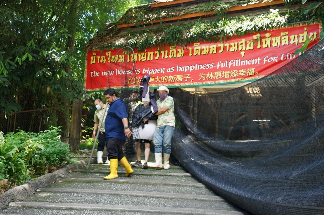 The Chiang Mai Zoo in Thailand holding a practice drill on responding to escaped animals on August 23.