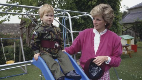 Prince Harry, pictured with his mother, Diana, Princess of Wales, on July 18, 1986  