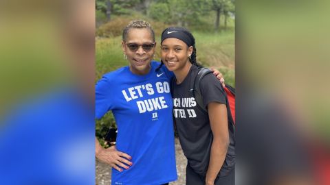 The godmother of Duke volleyball player Rachel Richardson said in a tweet that Richardson, who is Black, was called racial slurs during the game at BYU's Smith Fieldhouse in Provo.