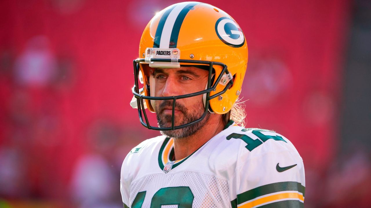 Green Bay Packers quarterback Aaron Rodgers during a preseason game against the Kansas City Chiefs.