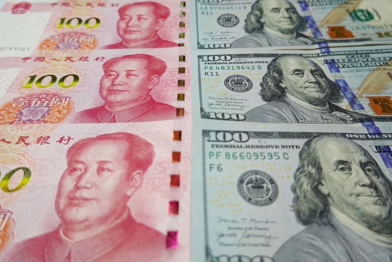 China’s yuan slid to the weakest in two years as hawkish Fed signals more rate hikes