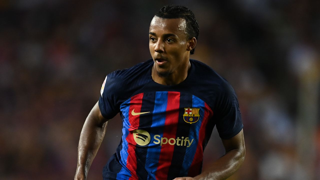 Jules Koundé made his first official start for Barcelona against Valladolid.