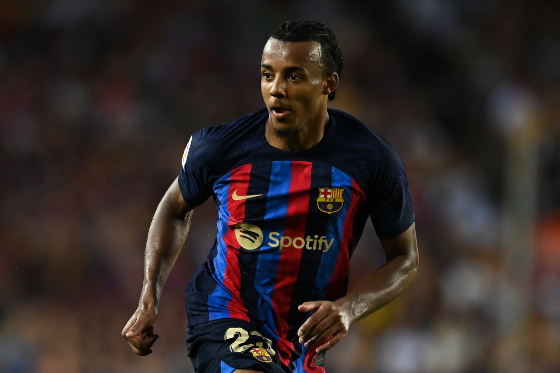 Jules Koundé made his first official start for Barcelona against Valladolid. 