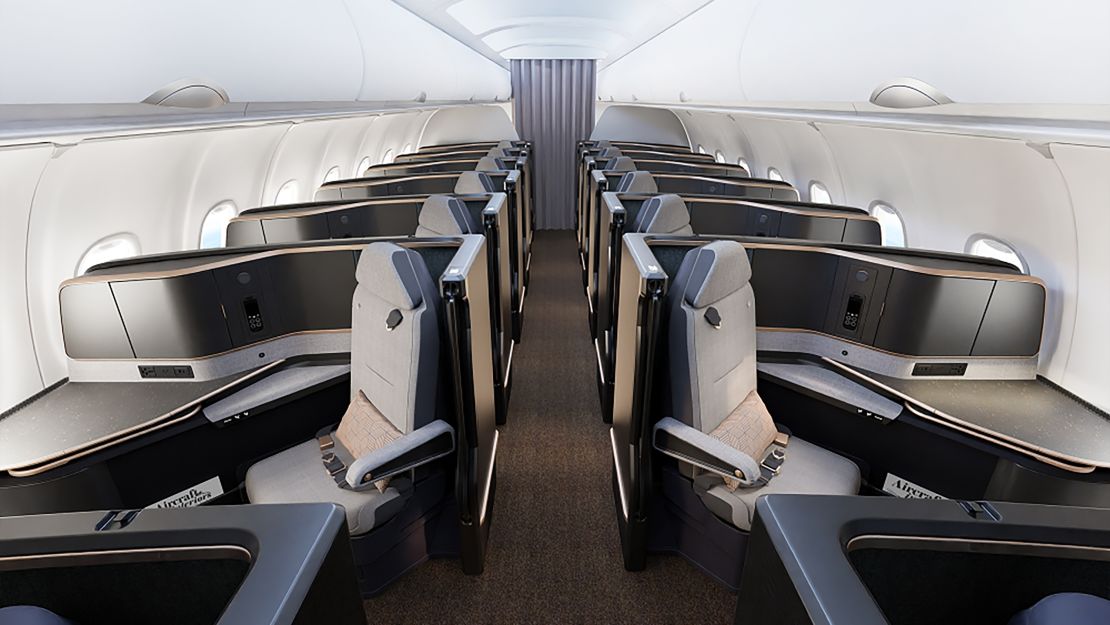 Airplane business class doors offer new levels of privacy. Here's