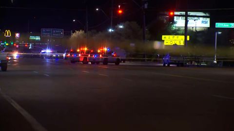 Law enforcement officers responded to a shooting incident Sunday in Phoenix, Arizona, where two people were killed and five others injured.