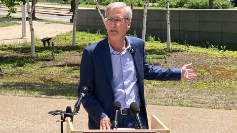 Republican Scott Jensen, seen here in June 2022, is running for governor in Minnestoa. 