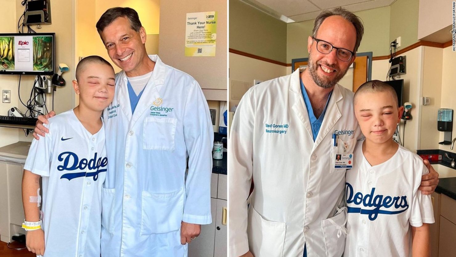 In an Instagram post, Easton Oliverson's loved ones thanked the doctors who have guided him through recovery at Geisinger Hospital in Danville, Pennsylvania.
