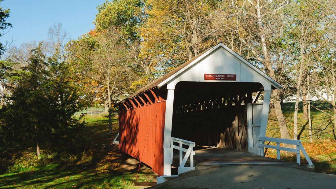 <strong>Covered Bridges Scenic Byway, Iowa:</strong> It doesn't get much more romantic than the Cutler-Donahue Bridge in Madison County.