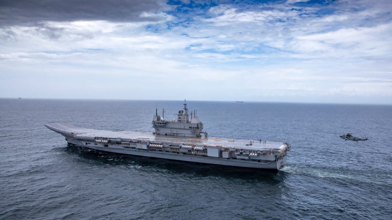 The Vikrant is India's first domestically built aircraft carrier.