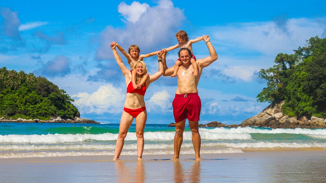 Emma and Peter Tryon have been backpacking around the world with their sons Hudson and Darien since 2021.