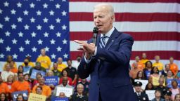 U.S. President Joe Biden delivers remarks on gun crime and his "Safer America Plan" during an event in Wilkes Barre, Pennsylvania, U.S., August 30, 2022. REUTERS/Kevin Lamarque