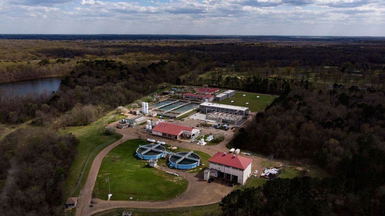 The O.B. Curtis Water Treatment Plant in Jackson, Mississippi, seen on March 24, 2022.