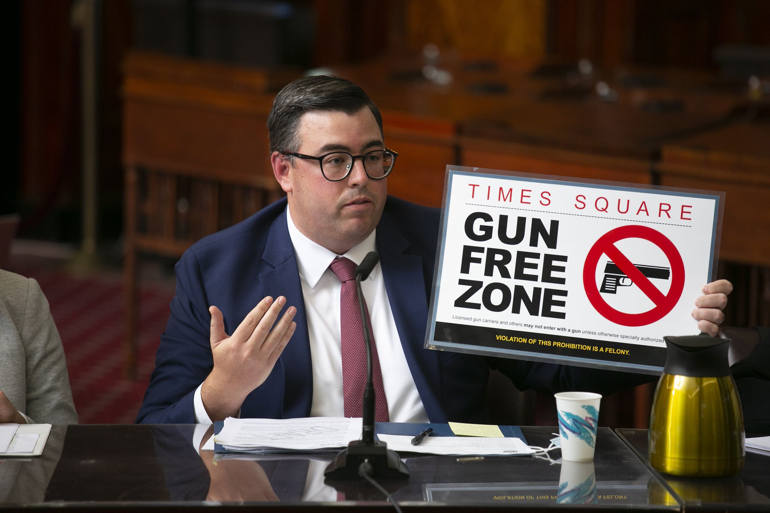 Times Square will be designated a 'gun-free zone' beginning