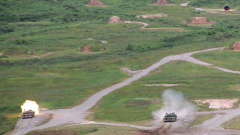 The drill was based on a counterattack against invading forces.