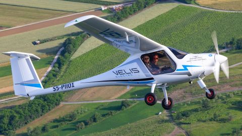 The Pipistrel Velis Electro can fly to a height of 12,000 feet.