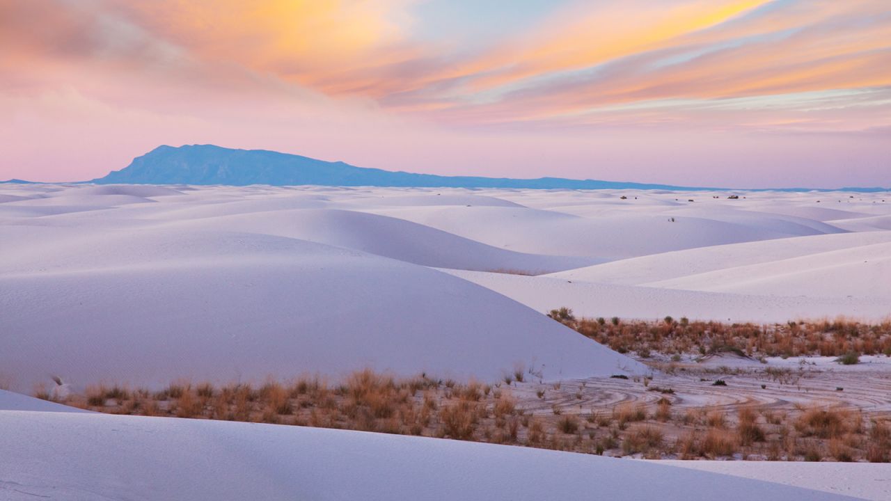 White Sands is an otherworldly gypsum dune field.