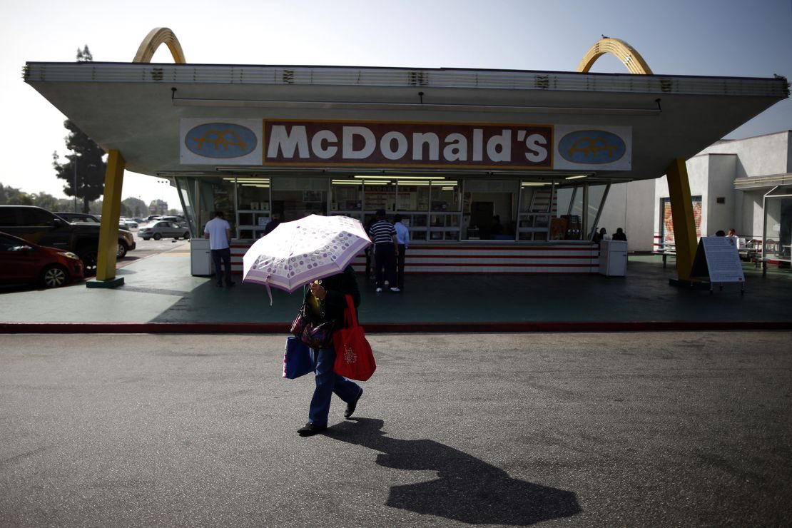 McDonald's is one restaurant that opposes the passage of California's fast food bill.  