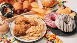 Overly processed foods are often high in added sugars and salt, low in dietary fiber, and full of chemical additives, such as artificial colors, flavors or stabilizers.