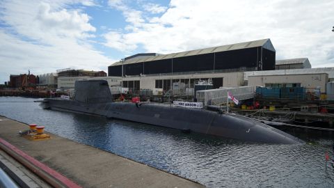 HMS Anson is the UK Royal Navy's newest attack submarine.