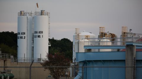 The O.B. Curtis Water Plant is seen Wednesday in Ridgeland, north of Jackson, Mississippi.