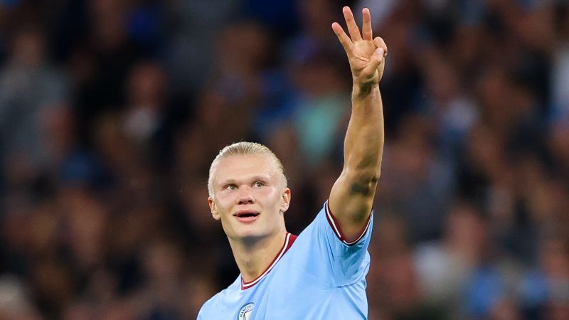 Erling Haaland breaks Premier League goalscoring record with second hat ...