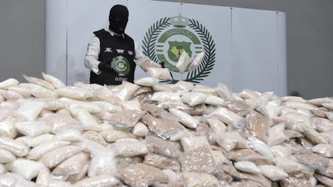 Forty-seven million amphetamine pills hidden in a flour shipment were seized by Saudi Arabia's authorities at a warehouse after arriving through the dry port of the capital Riyadh, the Saudi Ministry of Interior said in a statement on Wednesday.