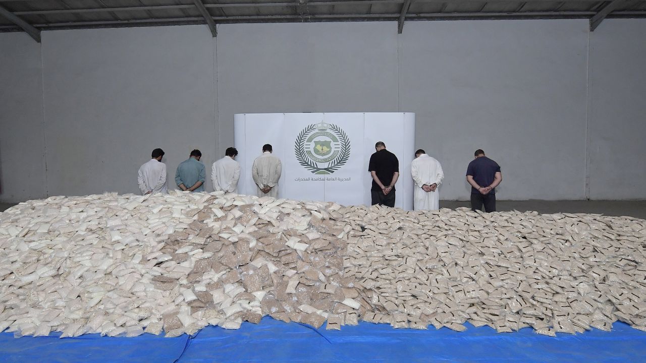 Authorities arrested eight people on suspicion of drug smuggling.