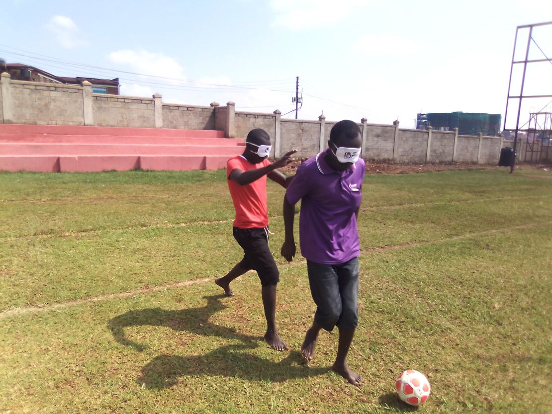 Blind Football Uganda organizes training as well as matches. 