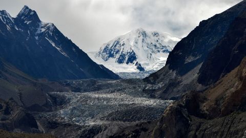 The Passu Glacier in the northern Gilgit-Baltistan region of Pakistan.