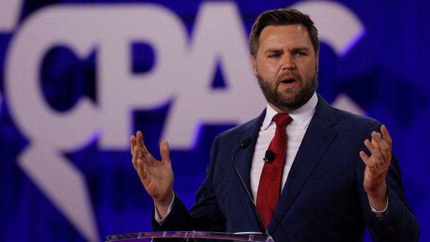 Republican U.S. Senate candidate in Ohio J.D. Vance speaks at the Conservative Political Action Conference (CPAC) in Dallas, Texas, U.S., August 5, 2022.  REUTERS/Brian Snyder