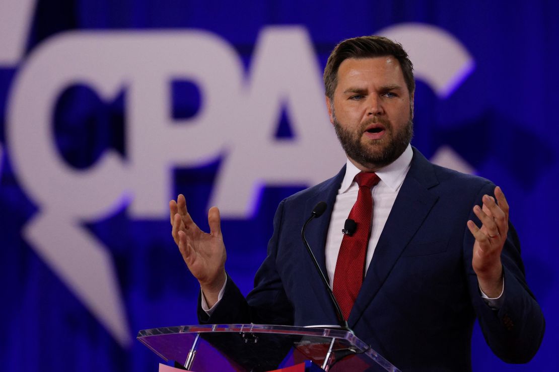 Republican U.S. Senate candidate in Ohio J.D. Vance speaks at the Conservative Political Action Conference (CPAC) in Dallas, Texas, U.S., August 5, 2022.