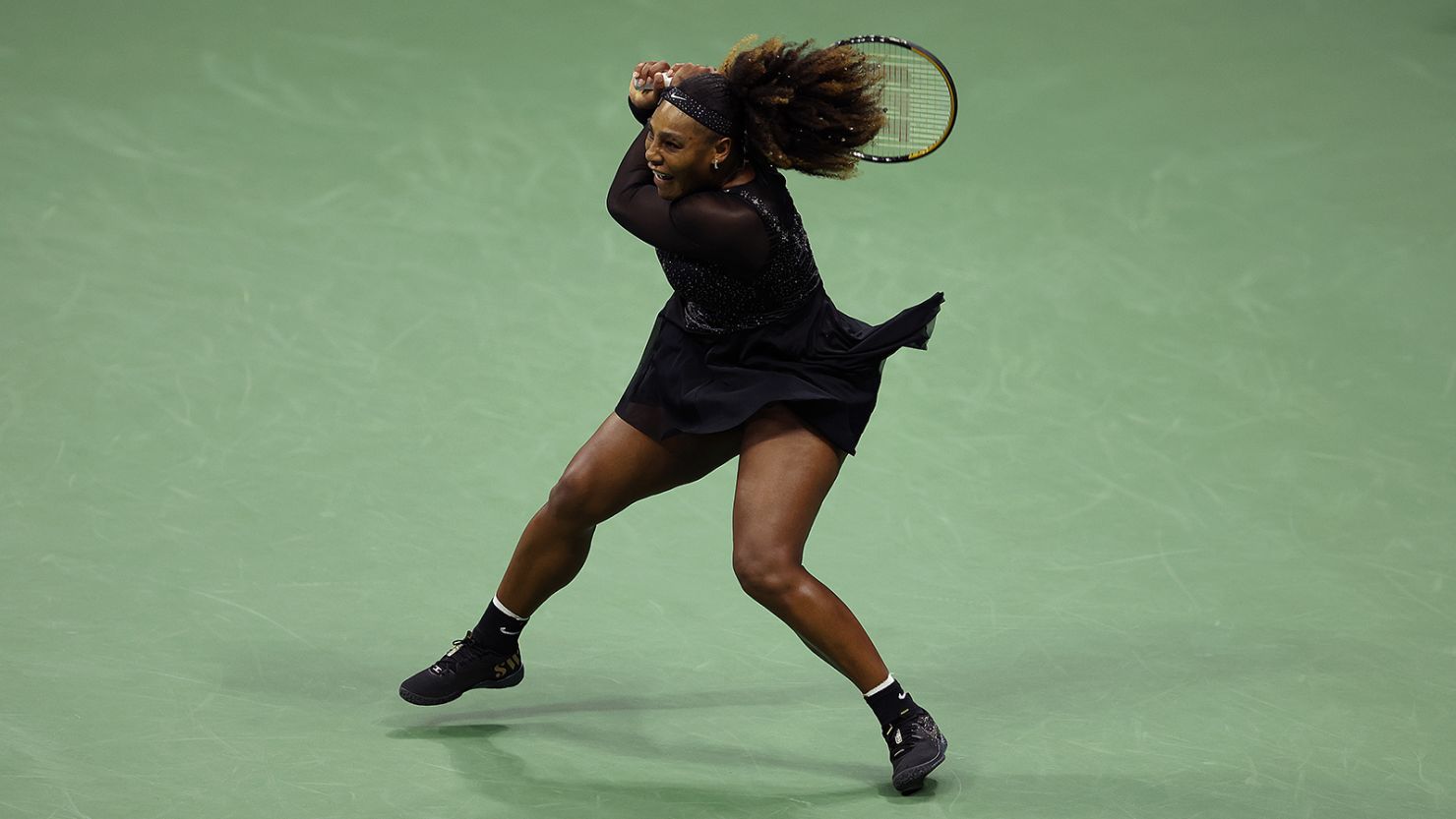 Serena Williams defeated Anett Kontaveit in the second round of the US Open. 