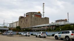 A motorcade transporting the International Atomic Energy Agency (IAEA) expert mission arrives at the Zaporizhzhia Nuclear Power Plant in the course of Ukraine-Russia conflict outside the Russian-controlled city of Enerhodar in the Zaporizhzhia region, Ukraine, September 1, 2022. 