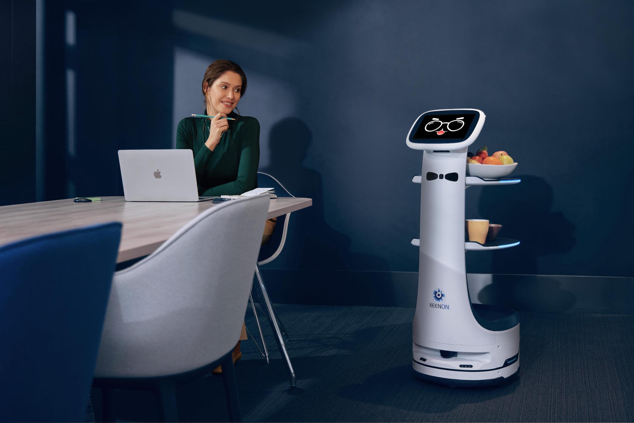 <strong>Smart waiters:</strong> Based in Shanghai, China, Keenon has been building AI-powered service robots since 2010 that assist with food delivery and plate collection. Its robots have been deployed in over 600 cities around the world, and it has <a href="index.php?page=&url=https%3A%2F%2Fwww.keenon.com%2FEN%2FAbout.html" target="_blank" target="_blank">33,000 robots</a> active daily. 