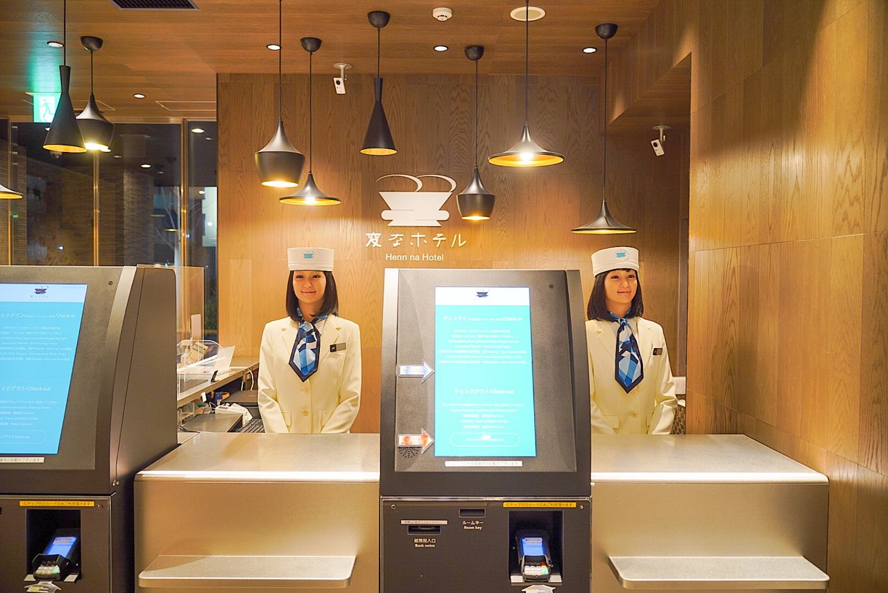 <strong>A world first:</strong> While its robots aren't the newest, Henn na Hotel in Japan was the first hotel to be staffed by robots when it opened in 2015. Ultimately, the hotel had to cut back its robot staff and hire more people when it ran into operational problems.  