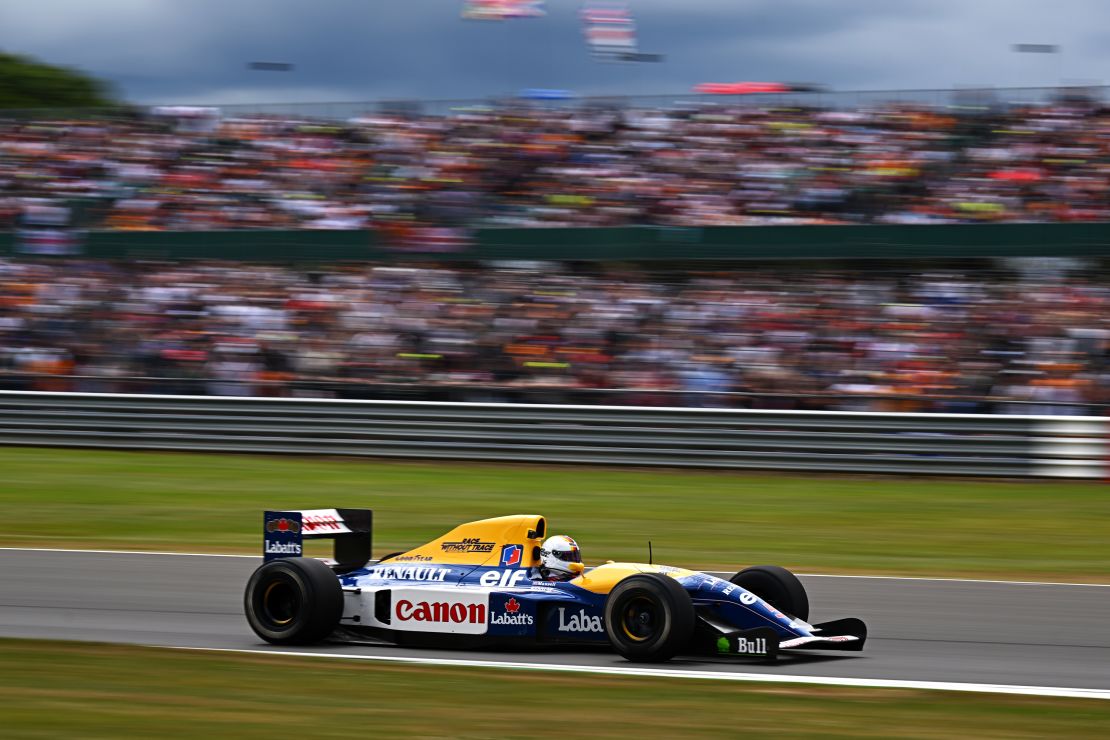 Vettel drive for Aston Martin during the British Grand Prix in 2022.