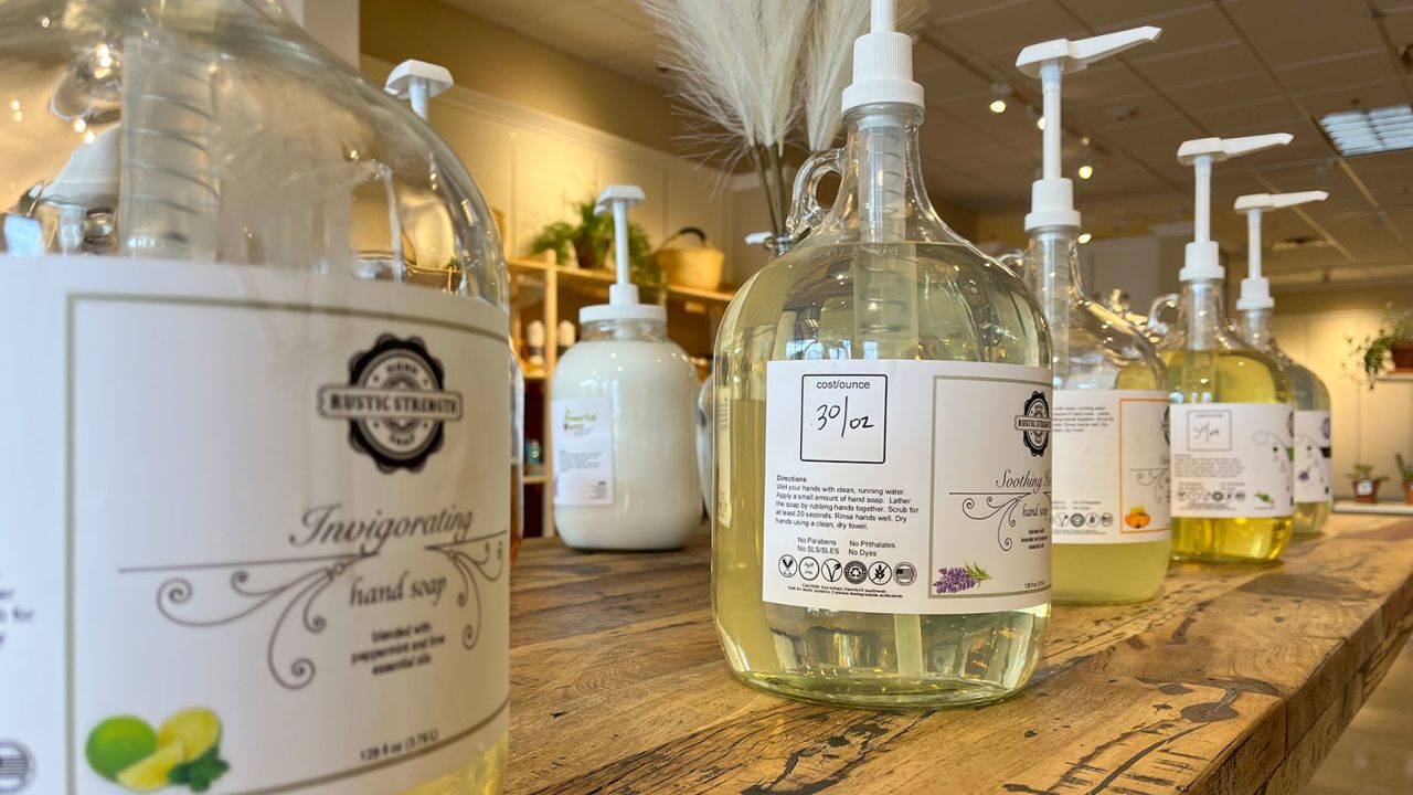 Customers can purchase personal and household products by the ounce at fulFILLed. 