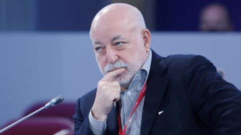 Russian businessman Viktor Vekselberg attends a session of the St. Petersburg International Economic Forum in St. Petersburg, Russia, on June 16, 2022.