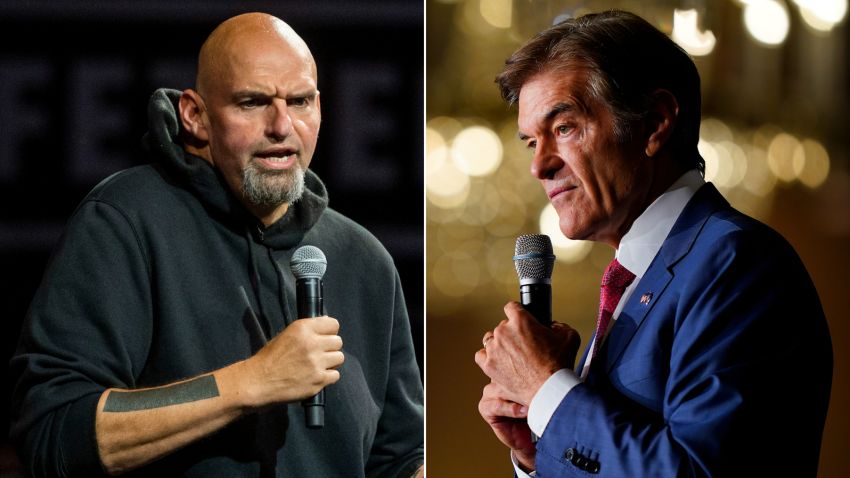 SE Cupp PA Senate Fetterman Oz split
