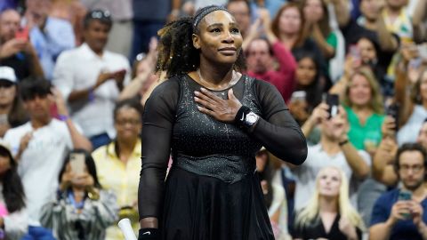 Serena Williams acknowledges the assemblage  aft  losing successful  the 3rd  circular  of the US Open connected  Friday, September 2.