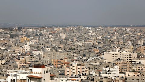 General view of Gaza city on May 29, 2022. 