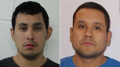 Damien Sanderson, left, and Myles Sanderson were wanted in connection with the stabbing attacks.