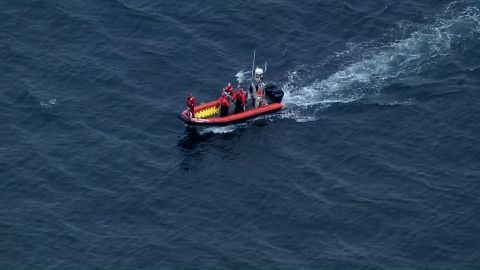 Rescuers search for those unaccounted for after plane carrying 10 people crashes into Mutiny Bay, USCG says.