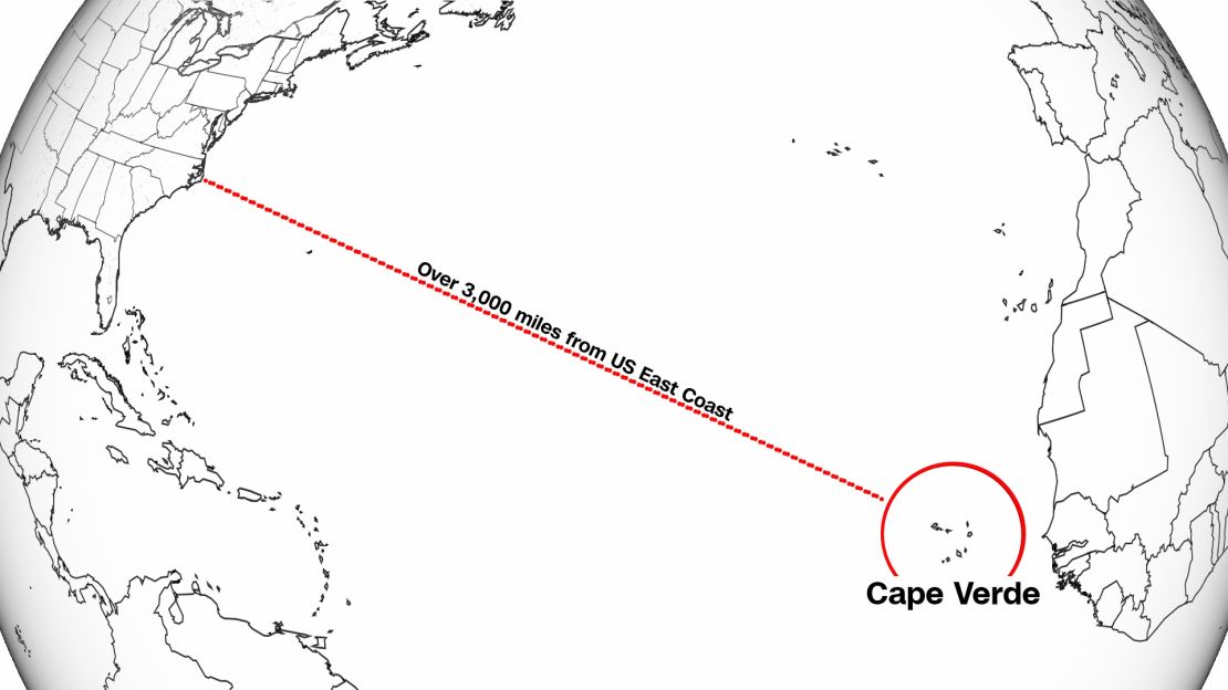 weather cape verde map