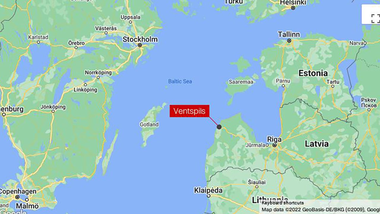The private plane crashed near the city of  Ventspils off the coast of Latvia on Sunday September 04, 2022.