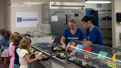 Many East Hampton, Connecticut, parents applying for free or reduced-price school meals for the first time aren't eligible because they earn too much.