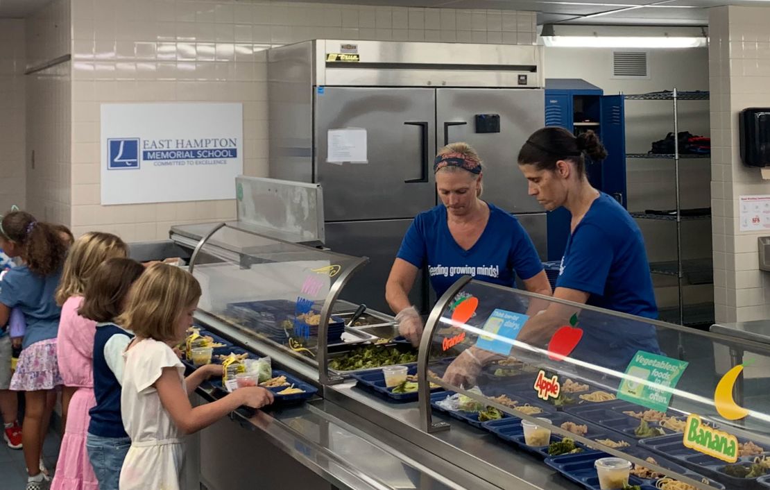 Many East Hampton, Connecticut, parents applying for free or reduced-price school meals for the first time aren't eligible because they earn too much.