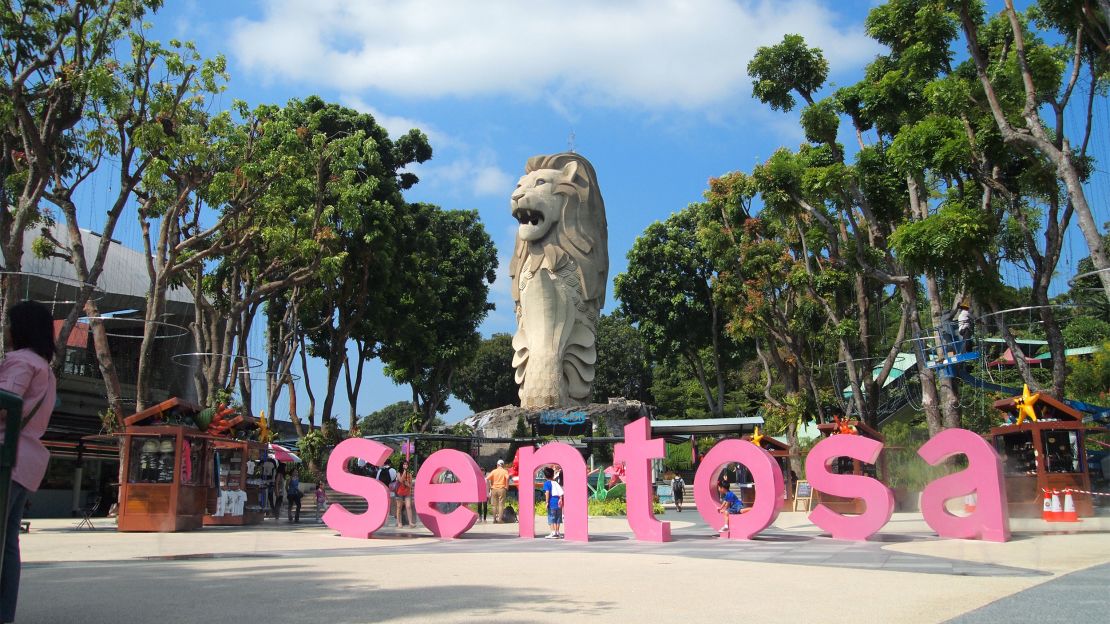 Sentosa used to have its own version of Singapore's Merlion.